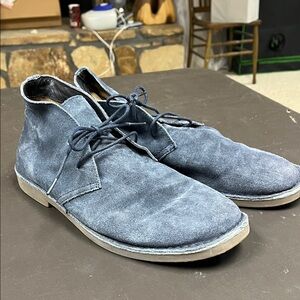J. Crew Blue Suede Chukka Boots Sz 10.5